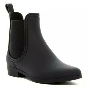 NIB Jeffrey Campbell Forecast Platform Waterproof Chelsea Boot Matte Black Sz 8